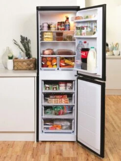 Indesit IBD5517B1 55cm Wide Fridge Freezer - Black -Appliance Pro 27GHQ SQ4 0000000004 BLACK SLd2