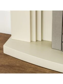 Adam Fires & Fireplaces Truro Electric Fireplace Suite With Brushed Steel Inset Fire -Appliance Pro 29UH2 SQ3 0000000168 IVORY SLd1