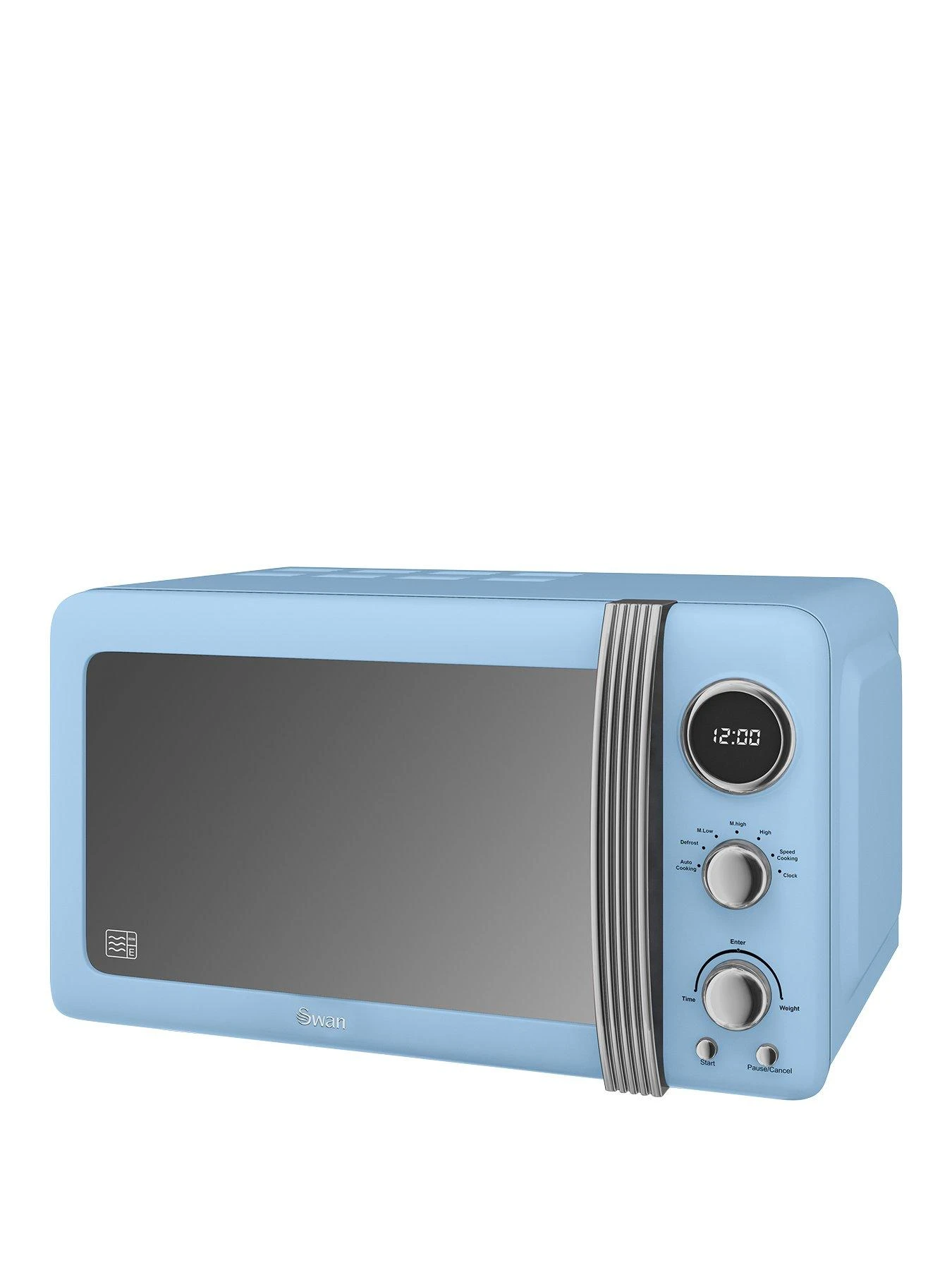 Swan SM22030BLN Retro 20-Litre Digital Microwave - Blue 3 Swan SM22030BLN Retro 20-Litre Digital Microwave - Blue