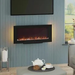 Be Modern Amari Electric Fire -Appliance Pro 4VTUF SQ0 0000000004 BLACK DVvP