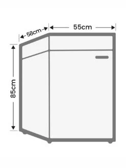 Hoover HVTLU542BHK Under Counter Freezer - Black -Appliance Pro 6MNAR SQ7 0000000088 NO COLOR ICf