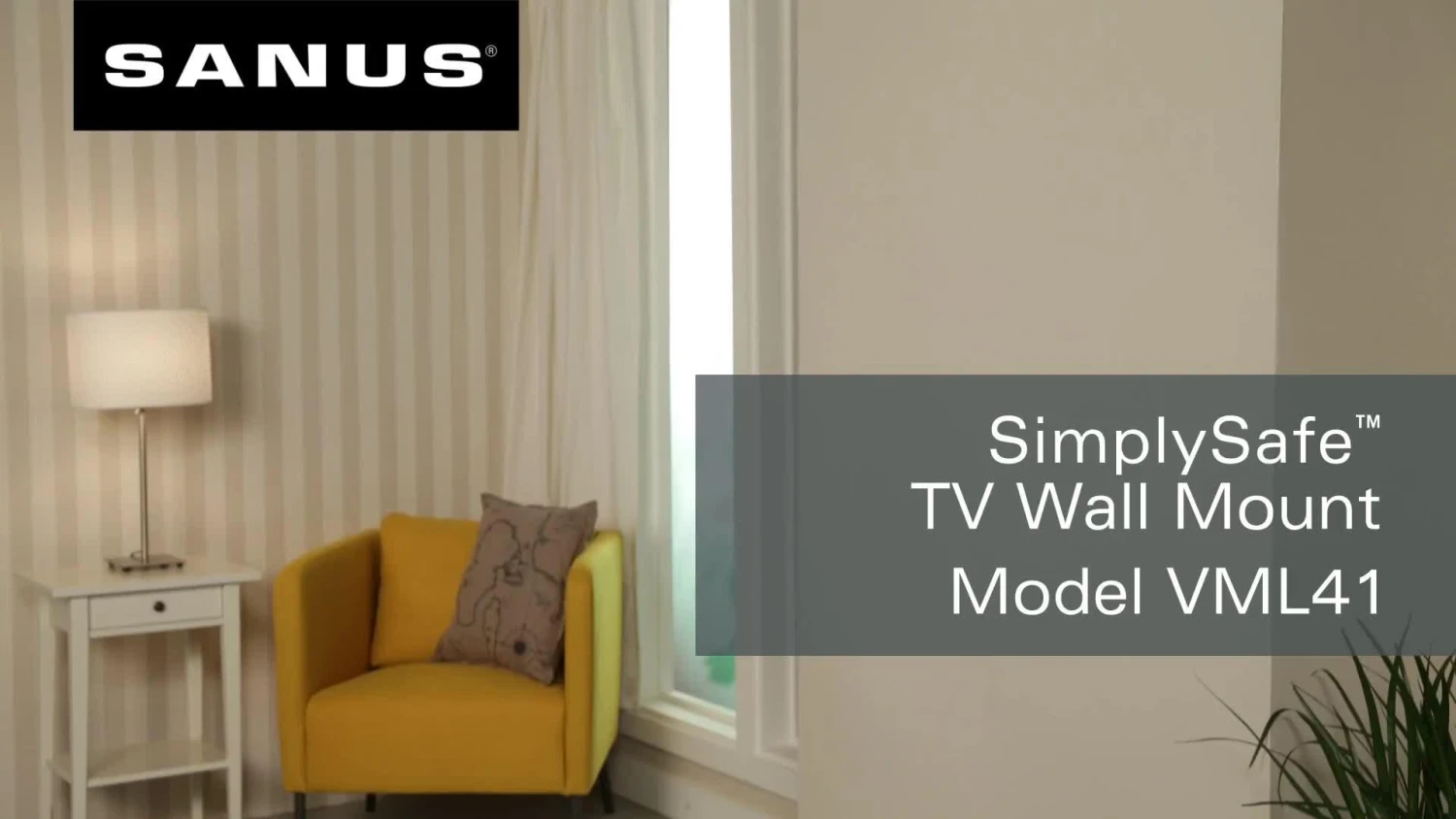 SANUS SimplySafe VML41-B2 Fixed 22-50" TV Bracket 7 SANUS SimplySafe VML41-B2 Fixed 22-50" TV Bracket - Image 5