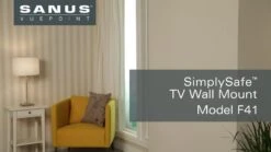 SANUS SimplySafe VLL61-B2 Fixed 47-80" TV Bracket 11 SANUS SimplySafe VLL61-B2 Fixed 47-80" TV Bracket -Appliance Pro KJUJX SQ6 0000000099 N A DVvL