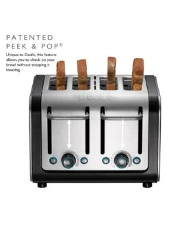 Dualit Architect Brushed Stainless Steel 4-Slice Toaster 12 Dualit Architect Brushed Stainless Steel 4-Slice Toaster -Appliance Pro KMUXJ SQ5 0000000004 BLACK SLd3