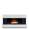 Adam Fires & Fireplaces Verona White/Grey Electric Fireplace Suite -Appliance Pro KO183 SQ1 0000000099 N A SLf