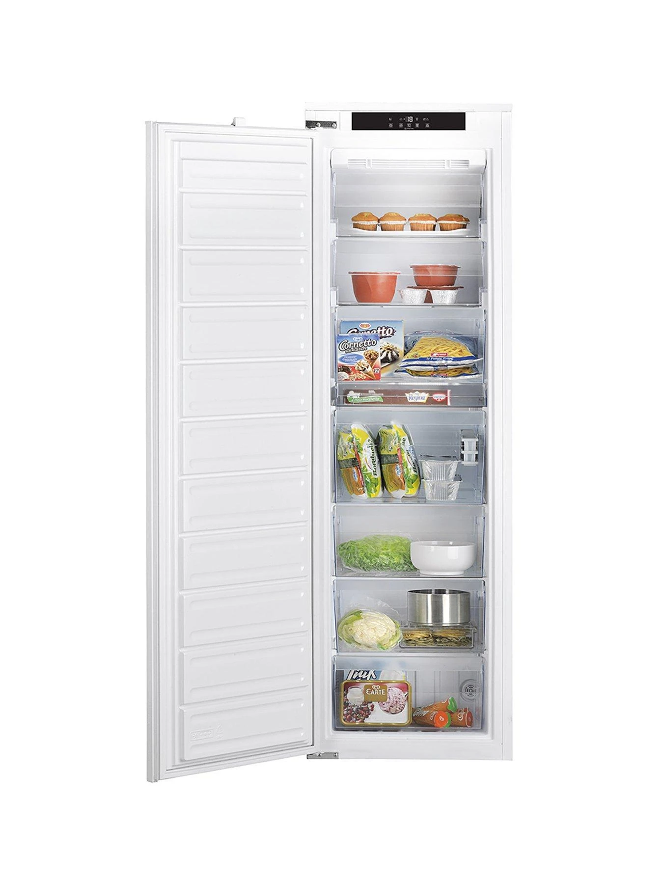 Hotpoint Ultima HF1801EFAA Built-In 177cm High, 55cm Wide Fully Integrated Frost Free Freezer - White 4 Hotpoint Ultima HF1801EFAA Built-In 177cm High, 55cm Wide Fully Integrated Frost Free Freezer - White - Image 2