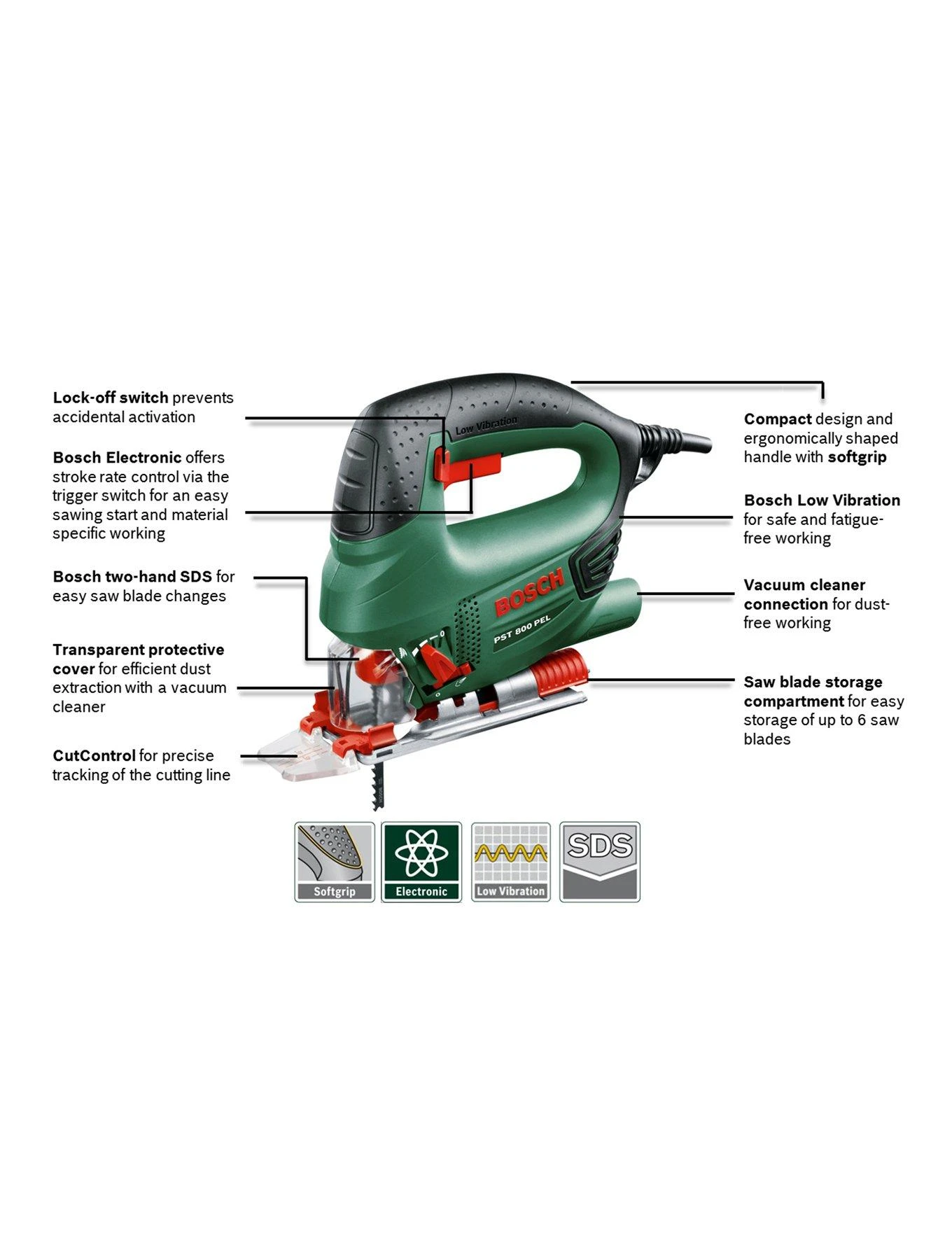 Bosch PST 800 PEL Jigsaw 8 Bosch PST 800 PEL Jigsaw - Image 6
