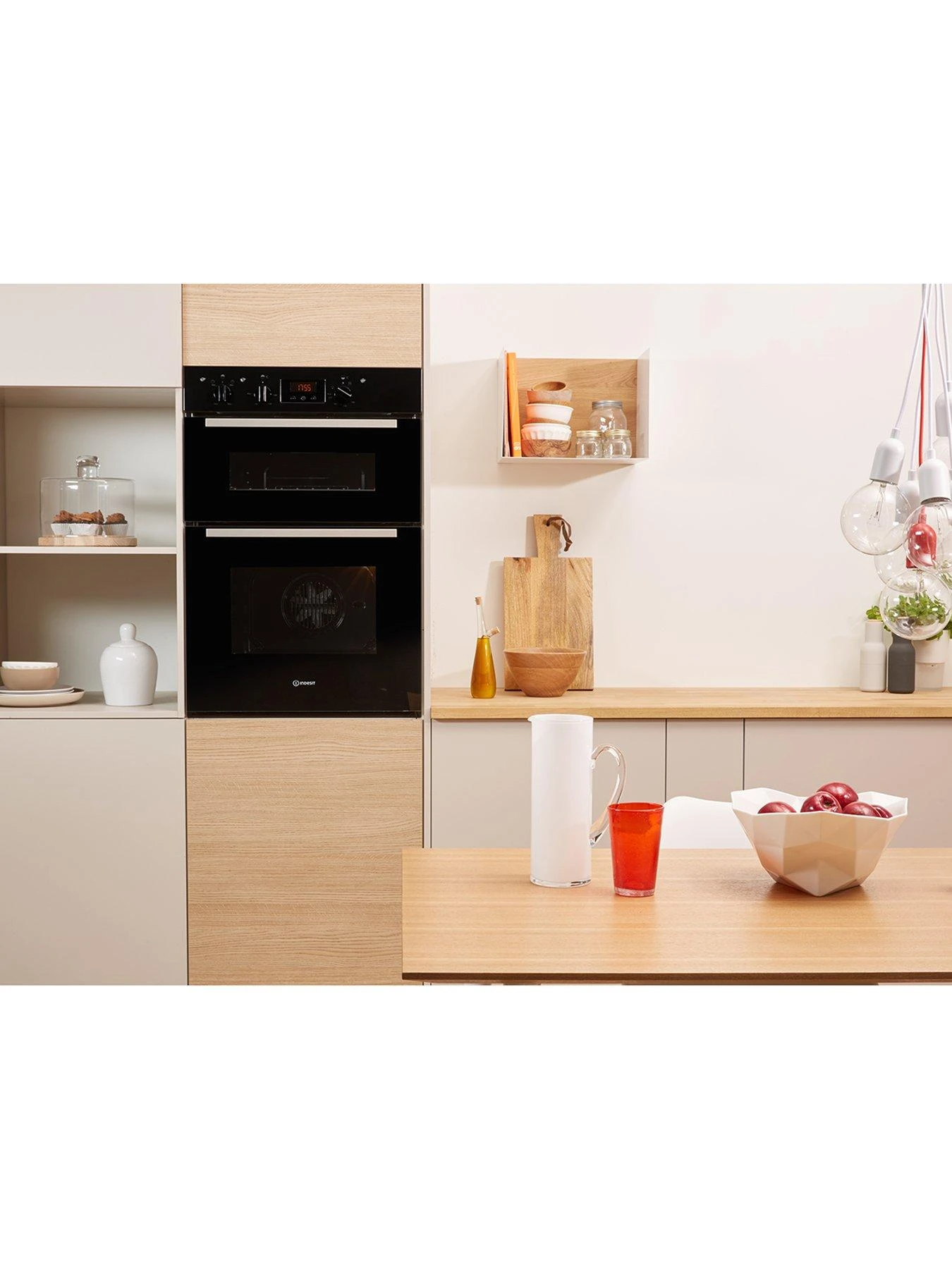 Indesit Aria IDD6340BL Built-in Double Electric Oven - Black 4 Indesit Aria IDD6340BL Built-in Double Electric Oven - Black - Image 2