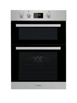 Indesit Aria IDD6340IX Built-in Double Electric Oven - Stainless Steel