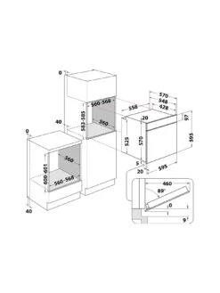 Indesit Aria IFW6230IXUK Built-in Single Electric Oven - Stainless Steel -Appliance Pro L646M SQ7 0000000166 STAINLESS STEEL ICf