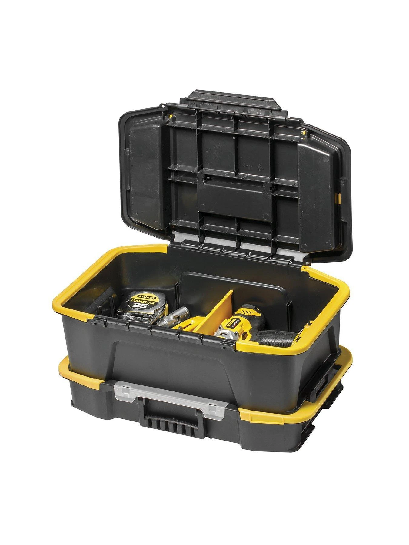 Stanley Click and Connect Deep Tool Box With Organiser 4 Stanley Click and Connect Deep Tool Box With Organiser - Image 2