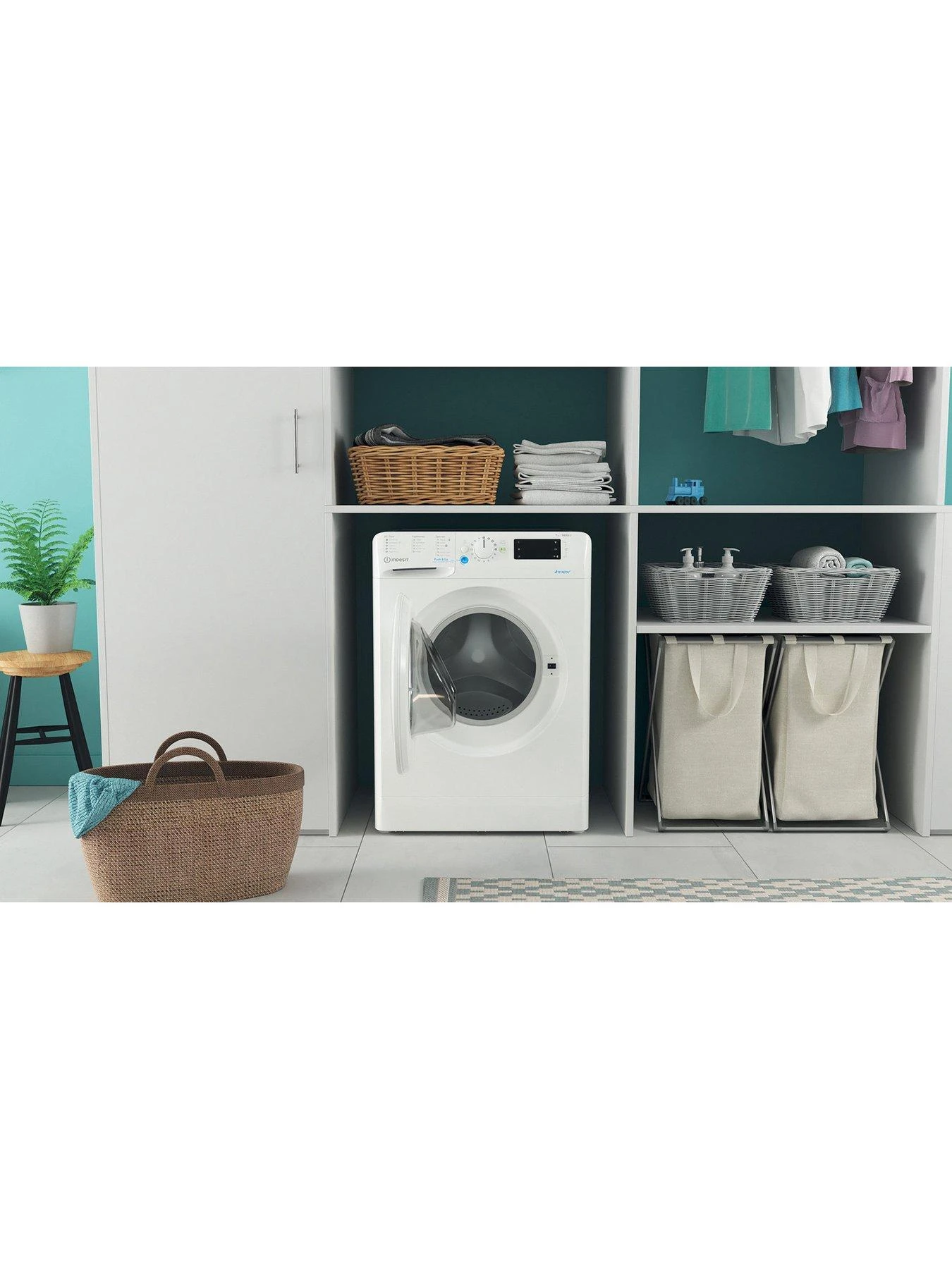 Indesit Innex BWE71452WUKN 7kg Load, 1400 Spin Washing Machine - White 6 Indesit Innex BWE71452WUKN 7kg Load, 1400 Spin Washing Machine - White - Image 4
