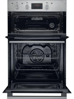 Hotpoint Class 2 DD2540IX 60cm Electric Built In Double Oven - Stainless Steel -Appliance Pro LK3PT SQ7 0000000166 STAINLESS STEEL ICf