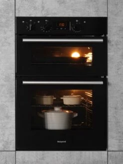 Hotpoint Class 2 DD2540BL 60cm Electric Built-In Double Oven - Black -Appliance Pro LK3PU SQ4 0000000004 BLACK SLd2