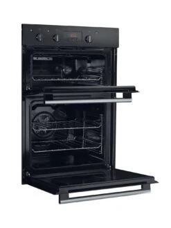 Hotpoint Class 2 DD2540BL 60cm Electric Built-In Double Oven - Black -Appliance Pro LK3PU SQ6 0000000004 BLACK SLd4