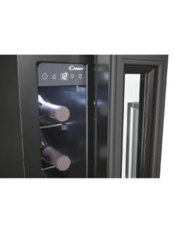 Candy CCVS15UK Built In Wine Cooler, 7 Bottle Capacity - Black -Appliance Pro LPPE4 SQ3 0000000004 BLACK SLd1