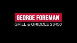 George Foreman Large Variable Temperature Grill & Griddle - 23450 -Appliance Pro LTTHH SQ8 0000000004 BLACK DVvL
