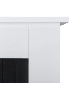 Adam Fires & Fireplaces Chessington Fireplace In White & Black With Eclipse Black Electric Fire 9 Adam Fires & Fireplaces Chessington Fireplace In White & Black With Eclipse Black Electric Fire -Appliance Pro MQPED SQ3 0000000269 WHITE BLACK SLd1