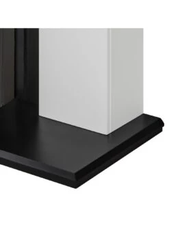 Adam Fires & Fireplaces Chessington Fireplace In White & Black With Eclipse Black Electric Fire 10 Adam Fires & Fireplaces Chessington Fireplace In White & Black With Eclipse Black Electric Fire -Appliance Pro MQPED SQ4 0000000269 WHITE BLACK SLd2