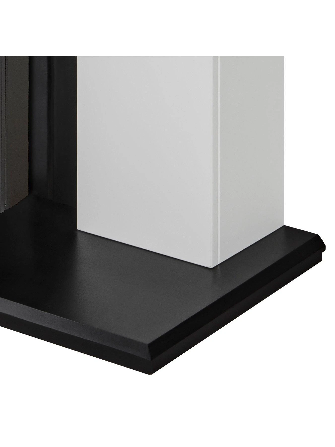 Adam Fires & Fireplaces Chessington Fireplace In White & Black With Eclipse Black Electric Fire 6 Adam Fires & Fireplaces Chessington Fireplace In White & Black With Eclipse Black Electric Fire - Image 4