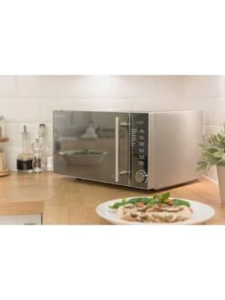 Russell Hobbs RHM2017 800-watt Compact Solo Microwave - Silver -Appliance Pro MRQWX SQ3 0000000035 SILVER SLd1