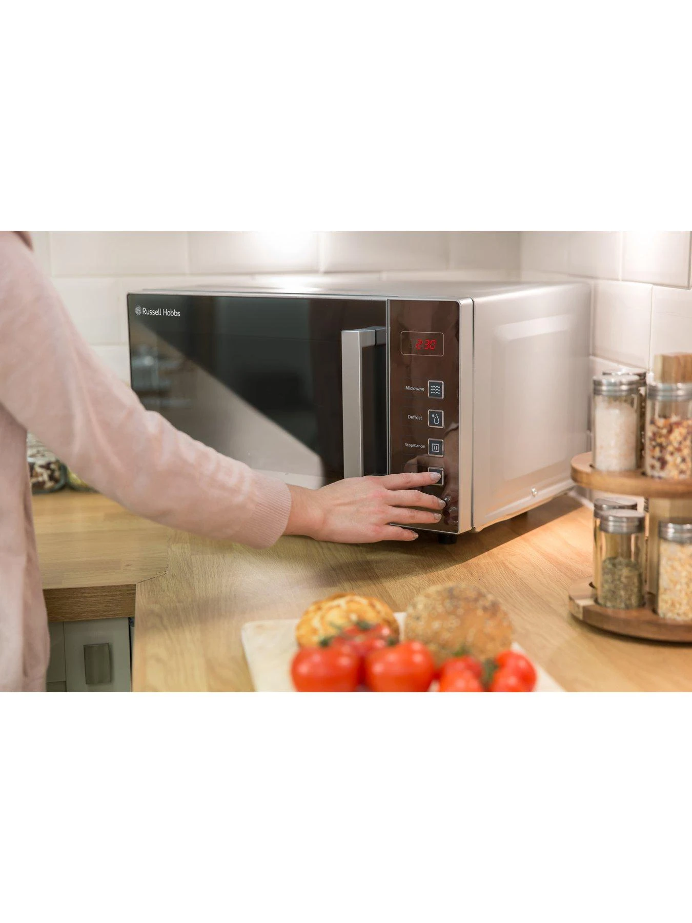 Russell Hobbs RHEM2301S EASI Digital Flatbed Microwave - Silver 5 Russell Hobbs RHEM2301S EASI Digital Flatbed Microwave - Silver - Image 3