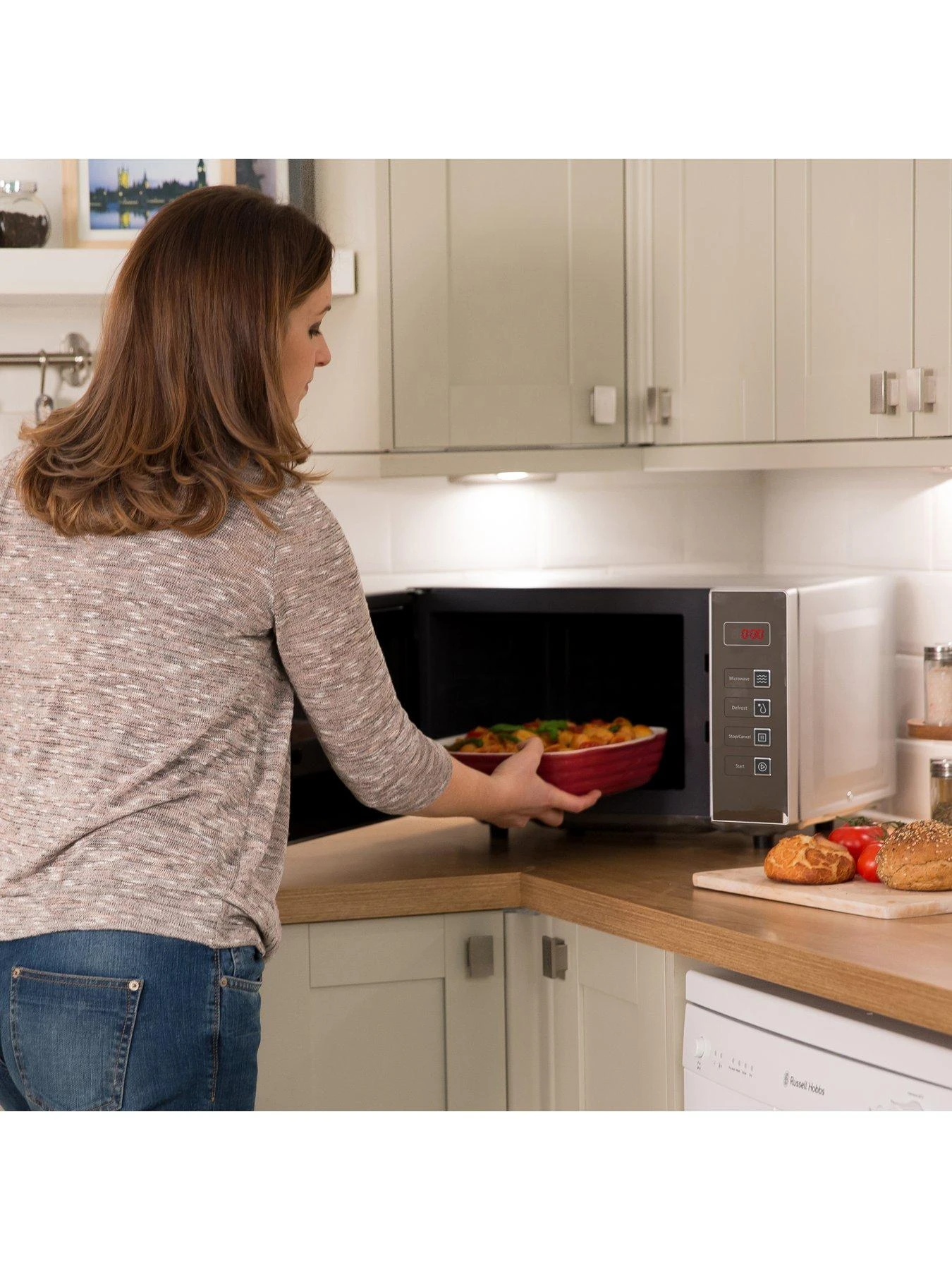 Russell Hobbs RHEM2301S EASI Digital Flatbed Microwave - Silver 7 Russell Hobbs RHEM2301S EASI Digital Flatbed Microwave - Silver - Image 5