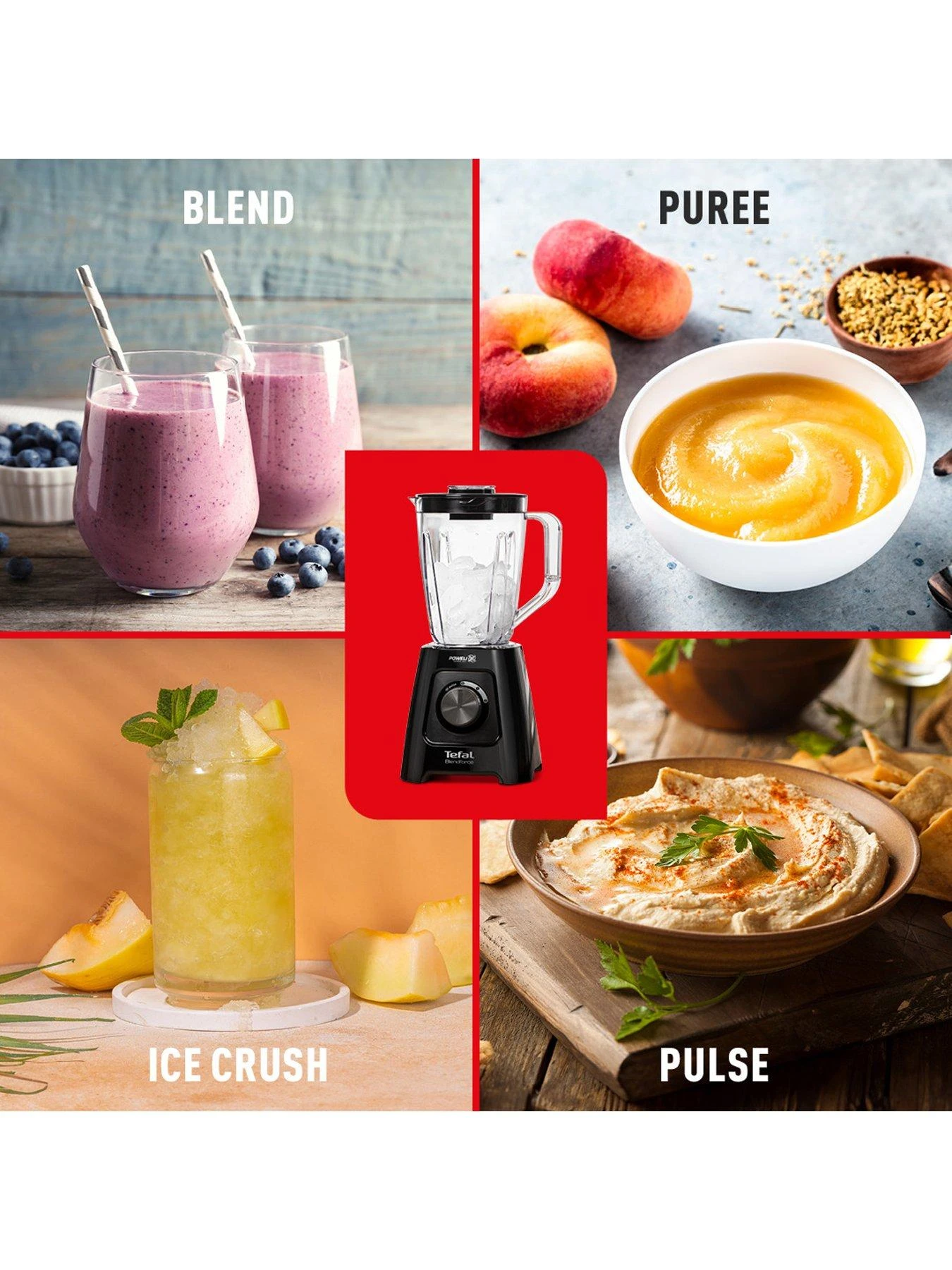 Tefal BL420840 Blendforce II Blender With Plastic Jug - Black 6 Tefal BL420840 Blendforce II Blender With Plastic Jug - Black - Image 4