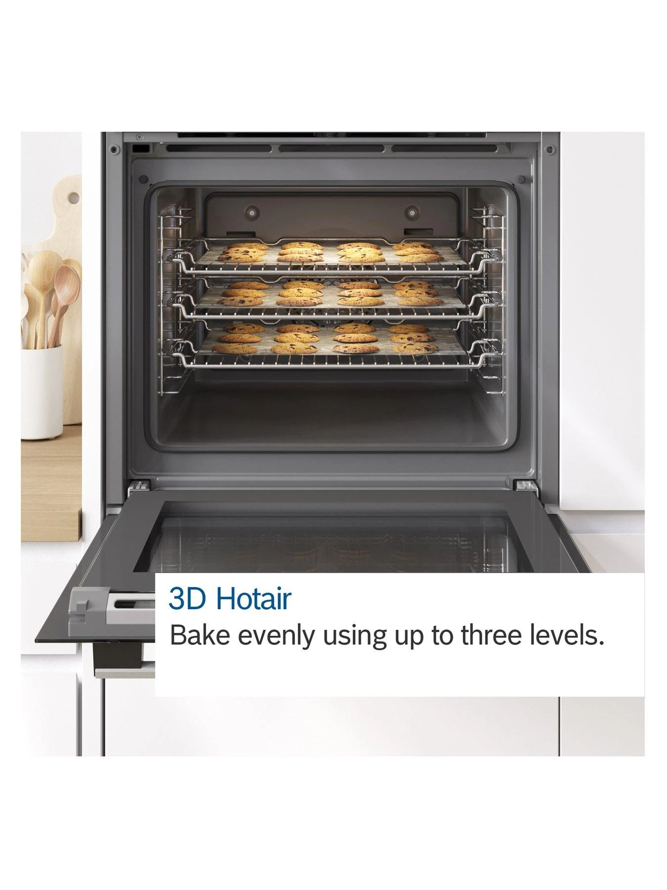 Bosch Serie 4 HBS534BS0B Built-In Single Oven With 3D Hotair - Stainless Steel 7 Bosch Serie 4 HBS534BS0B Built-In Single Oven With 3D Hotair - Stainless Steel - Image 5