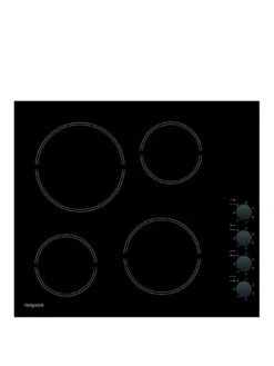 Hotpoint HR619CH 60cm Wide Built-In Ceramic Hob - Black