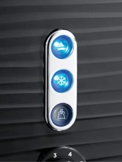 Russell Hobbs Inspire 4 Slice Black Textured Plastic Toaster - 24381 -Appliance Pro MY9TP SQ6 0000000004 BLACK SLd4