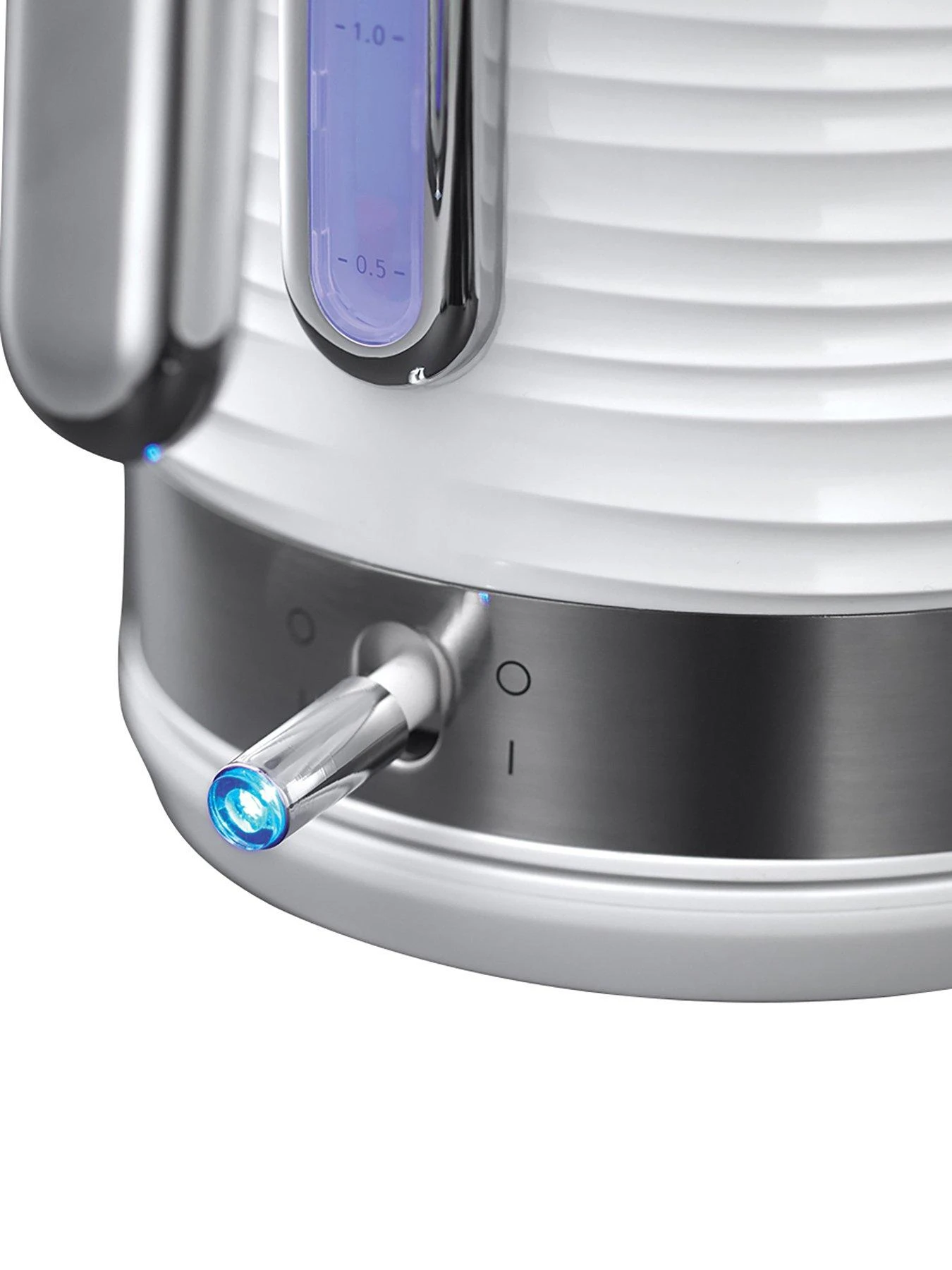 Russell Hobbs Inspire Textured White Plastic Kettle - 24260 7 Russell Hobbs Inspire Textured White Plastic Kettle - 24260 - Image 5