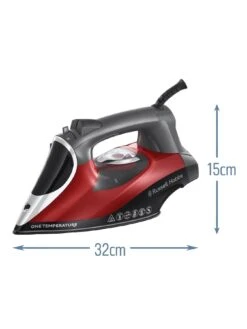 Russell Hobbs One Temperature Steam Iron - 25090 -Appliance Pro MY9UR SQ5 0000000064 RED BLACK SLd3