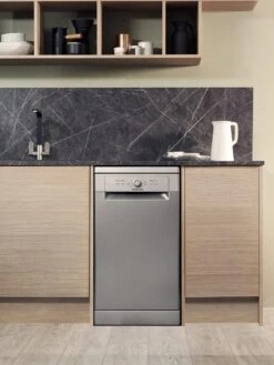 Hotpoint HSFE1B19SUKN 10-Place Slimline Dishwasher With Quick Wash - Silver -Appliance Pro NEHQF SQ3 0000000035 SILVER SLd1