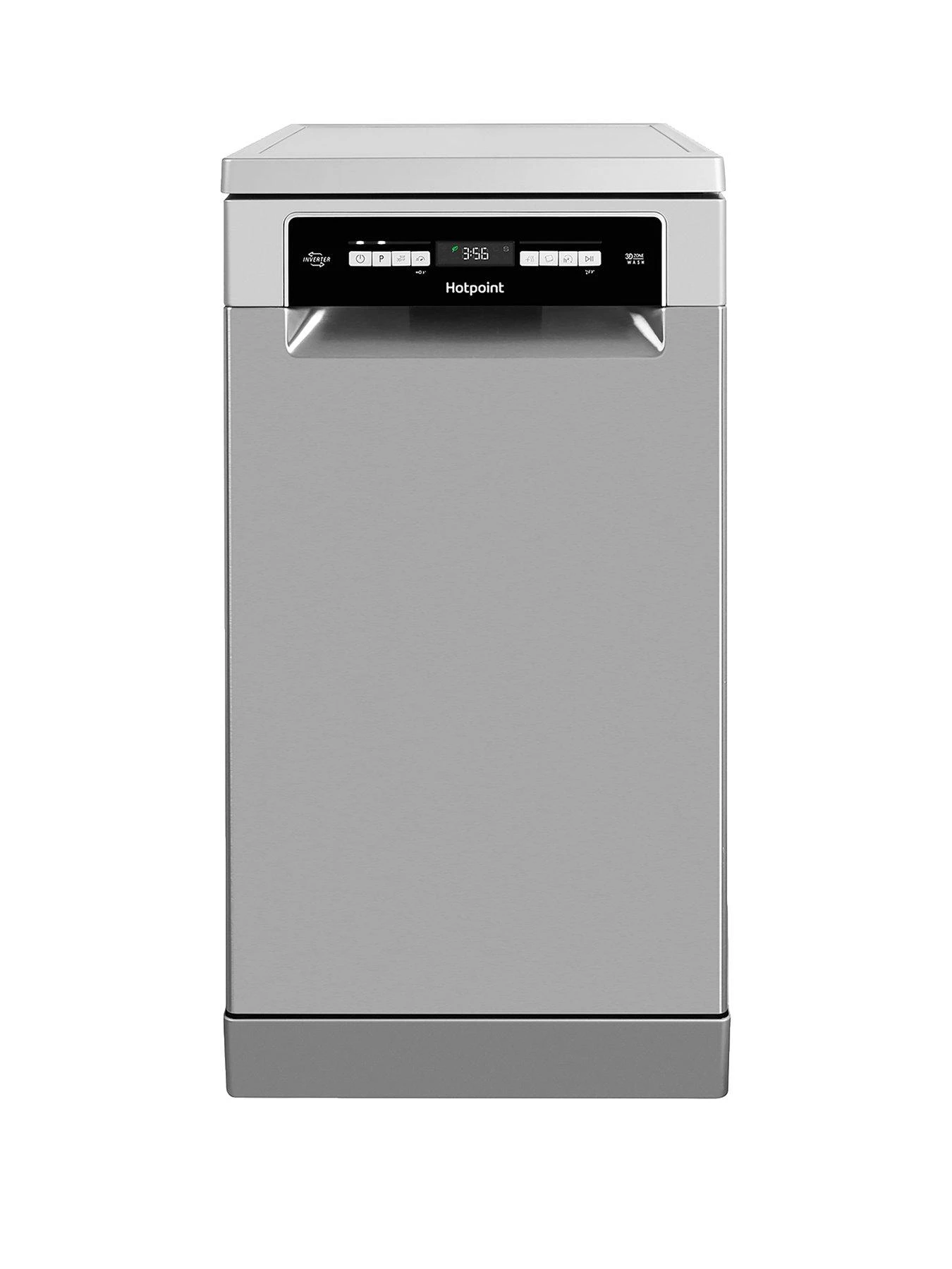 Hotpoint HSFO3T223WXUKN 10-Place Slimline Dishwasher With Quick Wash And 3D Zone Wash - Inox 3 Hotpoint HSFO3T223WXUKN 10-Place Slimline Dishwasher With Quick Wash And 3D Zone Wash - Inox