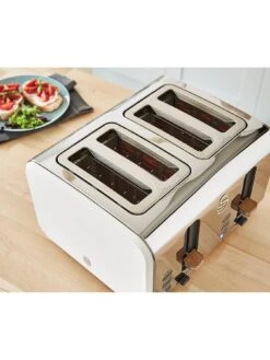 Swan 4 Slice Nordic Style Toaster - White 10 Swan 4 Slice Nordic Style Toaster - White -Appliance Pro NMVDW SQ4 0000000013 WHITE SLd2