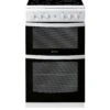 Indesit ID5V92KMW 50cm Electric Twin Cavity Single Oven Cooker - White -Appliance Pro NNJWL SQ1 0000000013 WHITE SLf