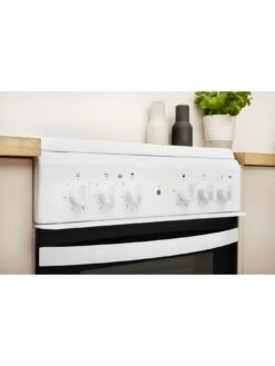 Indesit ID5V92KMW 50cm Electric Twin Cavity Single Oven Cooker - White -Appliance Pro NNJWL SQ5 0000000013 WHITE SLd3