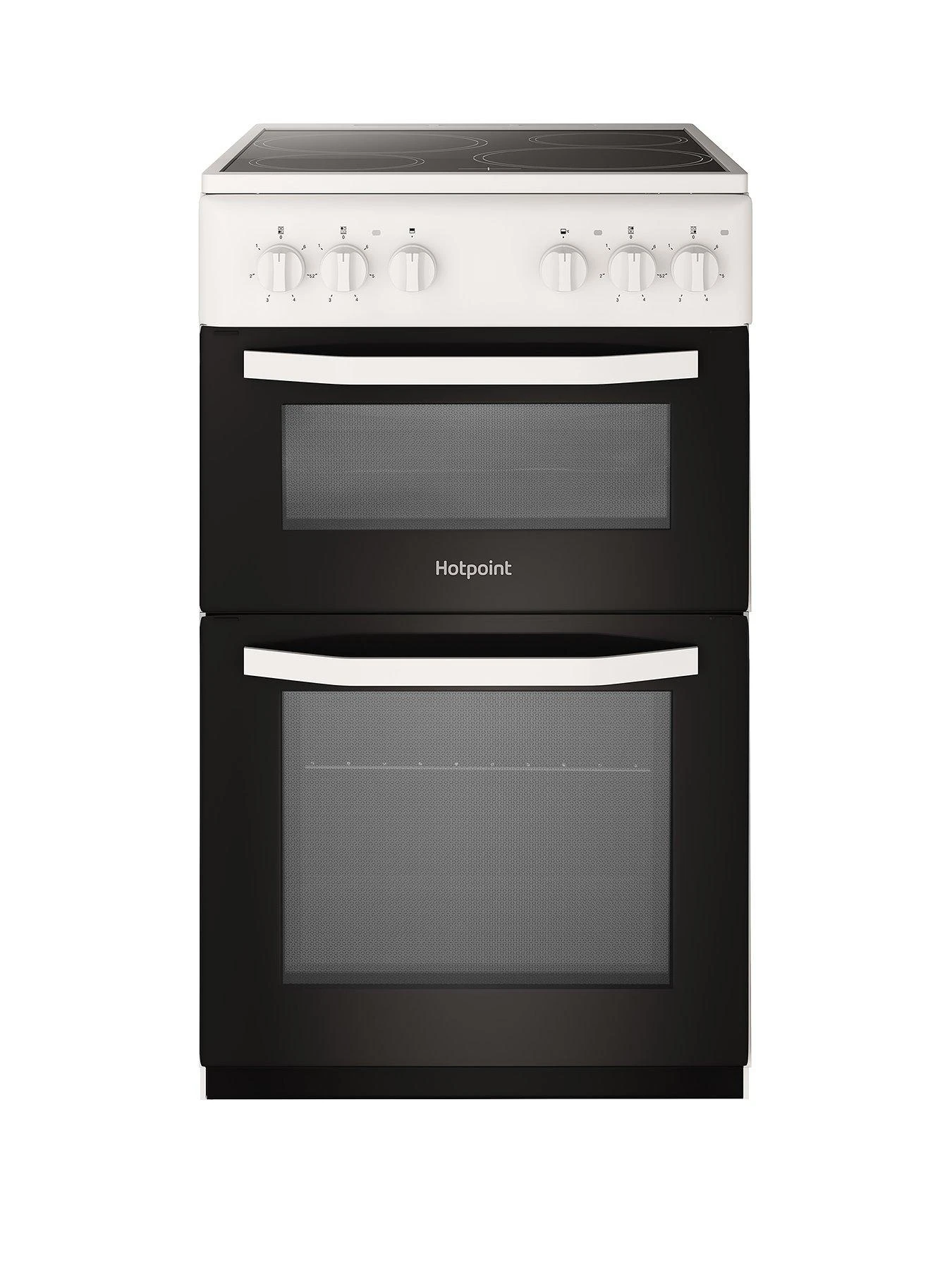 Hotpoint HD5V92KCW 50cm Wide Electric Twin Cavity Single Oven Cooker - White 3 Hotpoint HD5V92KCW 50cm Wide Electric Twin Cavity Single Oven Cooker - White