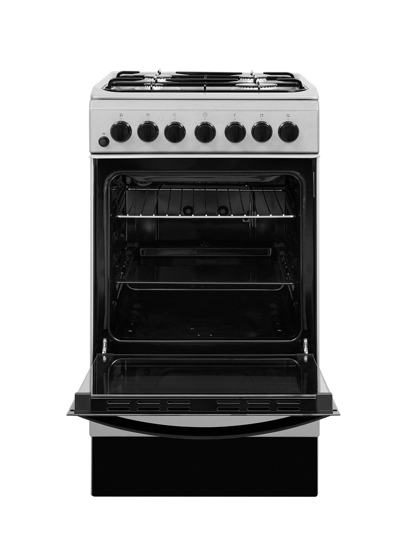 Indesit IS5G4PHSS 50cm Dual Fuel Single Oven Cooker - Stainless Steel 4 Indesit IS5G4PHSS 50cm Dual Fuel Single Oven Cooker - Stainless Steel - Image 2