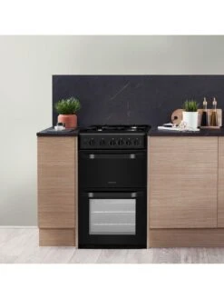 Hotpoint HD5G00KCB 50cm Wide Gas Cooker With Grill - Black -Appliance Pro NNJXT SQ3 0000000004 BLACK SLd1