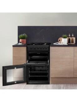 Hotpoint HD5G00KCB 50cm Wide Gas Cooker With Grill - Black -Appliance Pro NNJXT SQ4 0000000004 BLACK SLd2