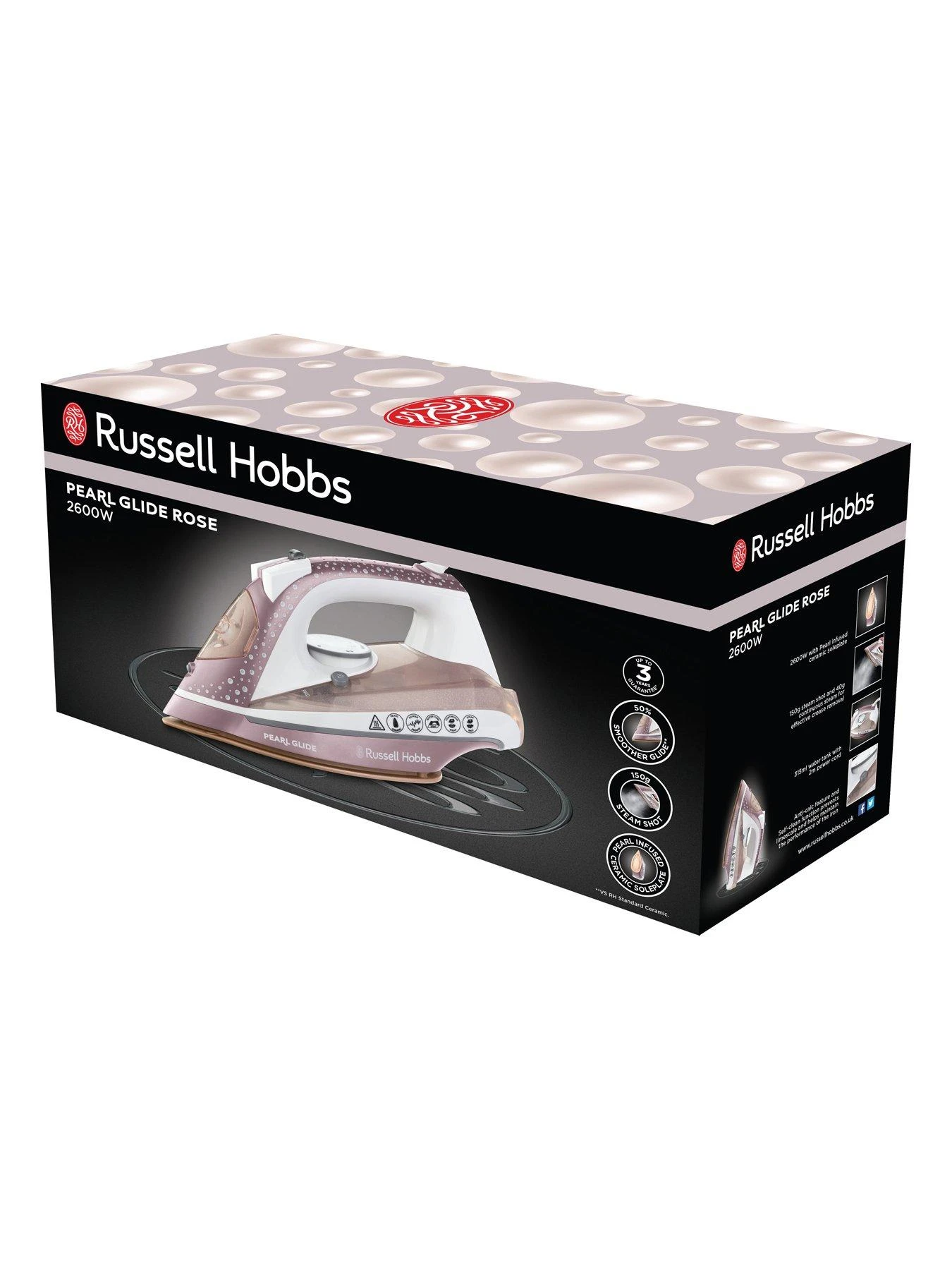 Russell Hobbs Pearl Glide Steam Iron - 23972 4 Russell Hobbs Pearl Glide Steam Iron - 23972 - Image 2