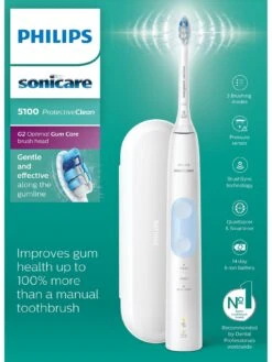 Philips Sonicare ProtectiveClean 5100 Electric Toothbrush, White, HX6859/29 -Appliance Pro PCWVN SQ3 0000000099 N A SLd