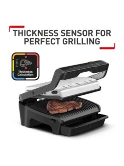 Tefal GC750D40 OptiGrill Elite Intelligent Health Grill, 12 Automatic Settings And Cooking Sensor – Stainless Steel -Appliance Pro PDGMG SQ3 0000000099 N A SLd1