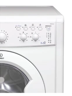 Indesit IWDC6125 1200 Spin, 6kg Wash, 5kg Dry Washer Dryer - White 13 Indesit IWDC6125 1200 Spin, 6kg Wash, 5kg Dry Washer Dryer - White -Appliance Pro PE003 SQ6 0000000013 WHITE SLd4