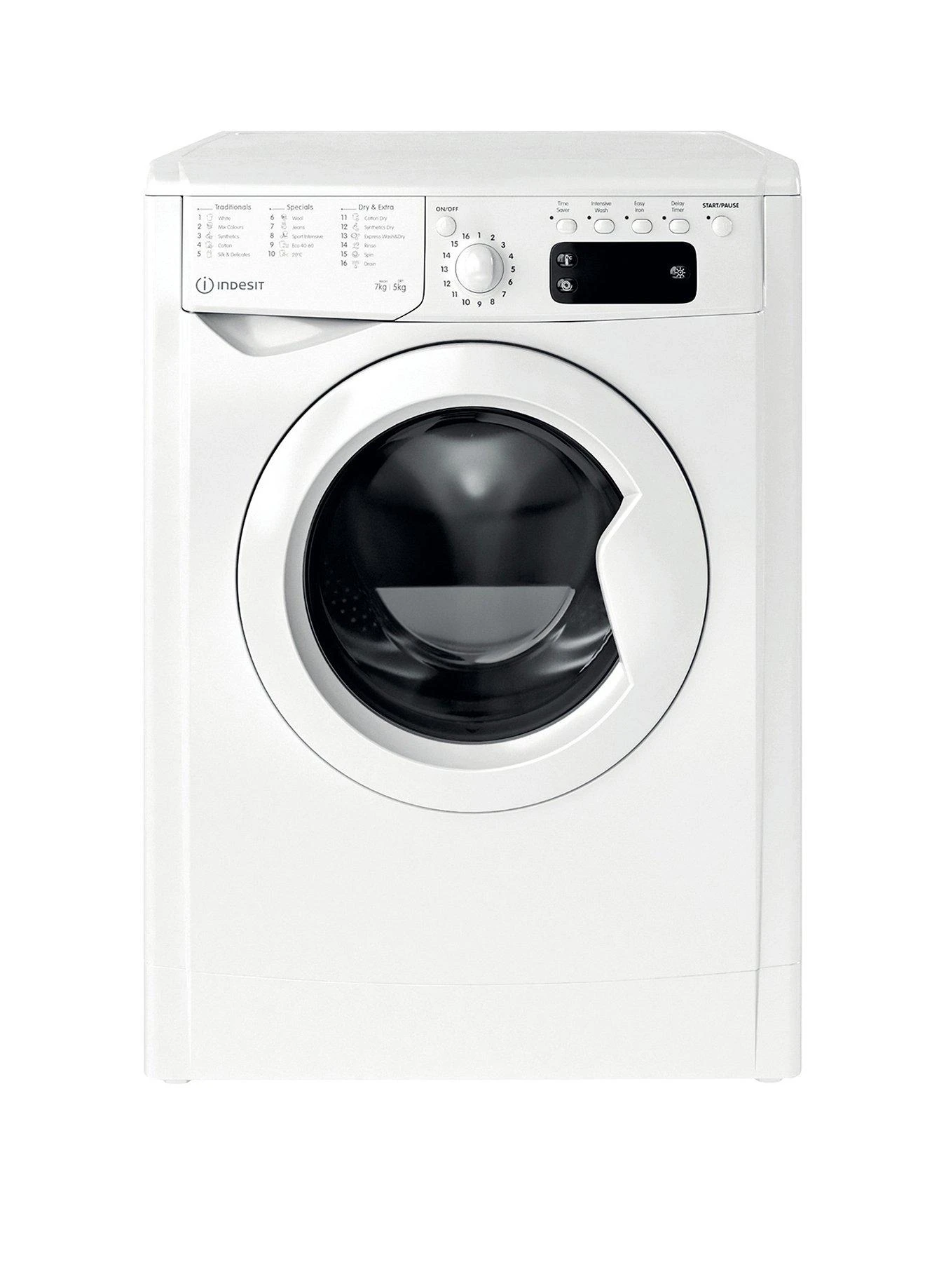 Indesit IWDD7123 1200 Spin, 7kg Wash, 5kg Dry Washer Dryer - White 3 Indesit IWDD7123 1200 Spin, 7kg Wash, 5kg Dry Washer Dryer - White