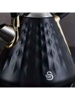 Swan Gatsby Range 1.7-Litre Kettle - Black/Gold -Appliance Pro PECDF SQ3 0000000004 BLACK SLd1