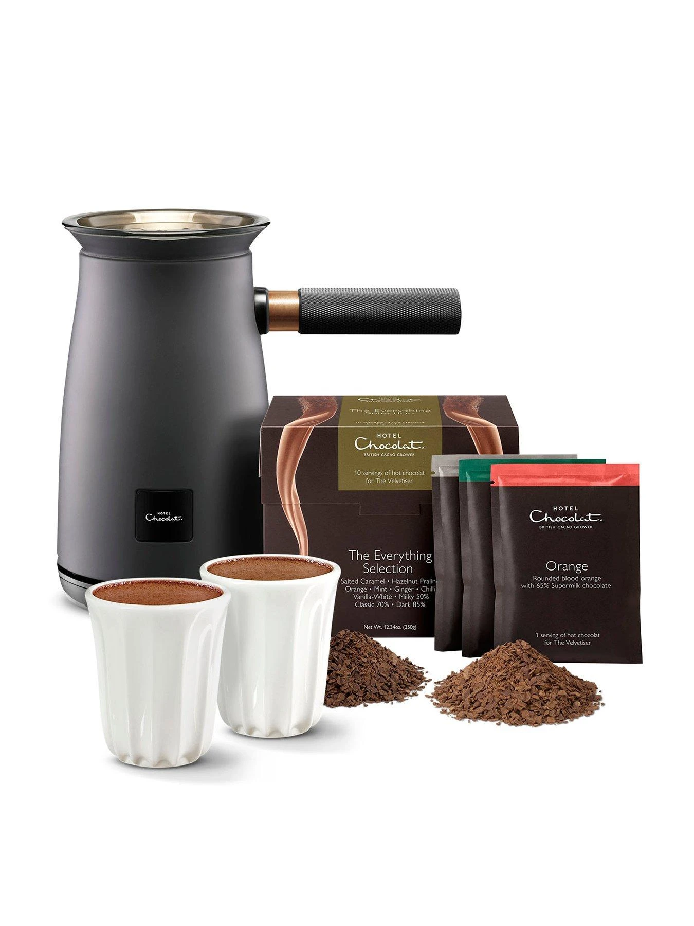 Hotel Chocolat Velvetiser - Grey With 10 Hot Chocolates 3 Hotel Chocolat Velvetiser - Grey With 10 Hot Chocolates