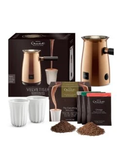Hotel Chocolat Velvetiser - Copper With 10 Hot Chocolates